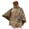 CamoOutdoor Men's Waterproof Hooded Ripstop Poncho Vegetato Woodland Universal Green view 1
