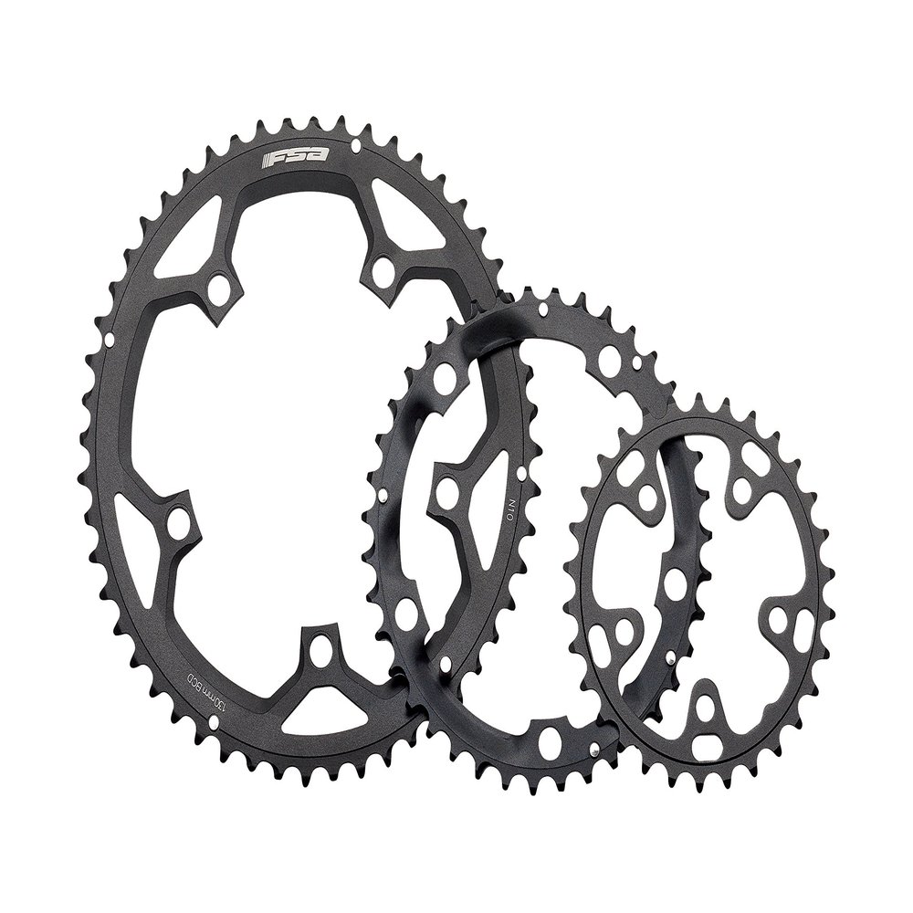 Full Speed Ahead FSA Pro Black Triple 130/74BCD Road Chainring - 130BCD 39T