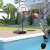 Aosom Poolside Basketball Hoop Stand Portable Basketball System Goal, Adjustable Height 3'-4', 30" Backboard view 2