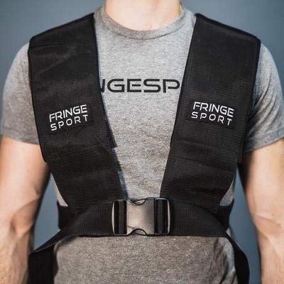 FringeSport Universal Sled Harness Pulling Fitness  Prowler Sled Harness Large Size with 7 feet long Straps, Fits Any Pull or Prowler Sled for Fitness & Strength Training