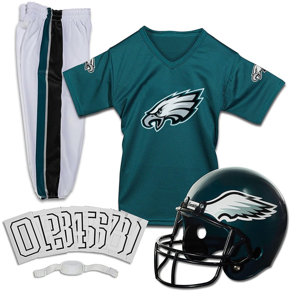 Philadelphia Eagles NFL Youth Helmet and Uniform Set by Franklin - Small