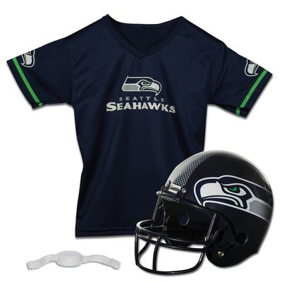 Seattle Seahawks Youth NFL Helmet and Jersey Set