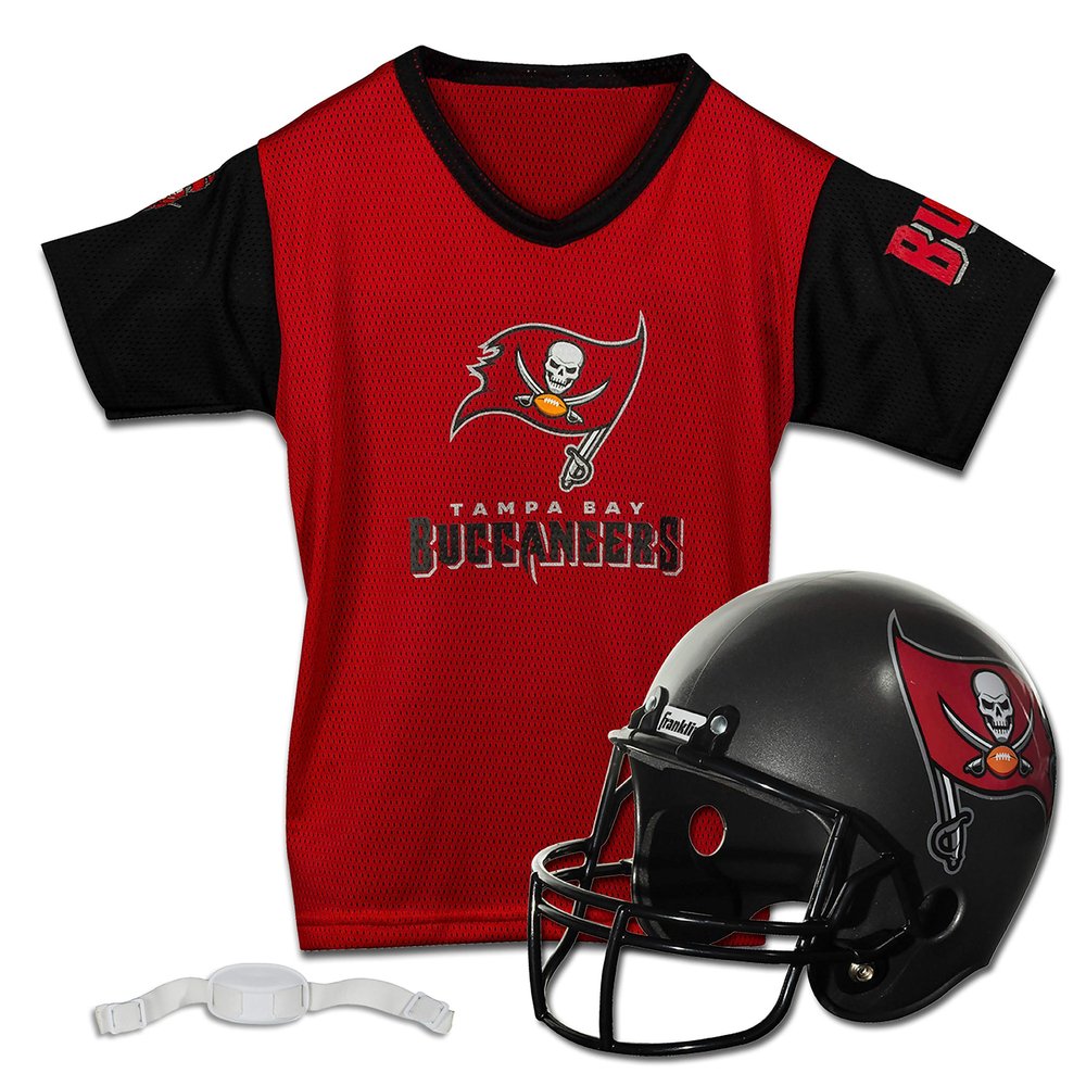 Franklin Sports NFL Tampa Bay Buccaneers Replica Youth Helmet and Jersey Set