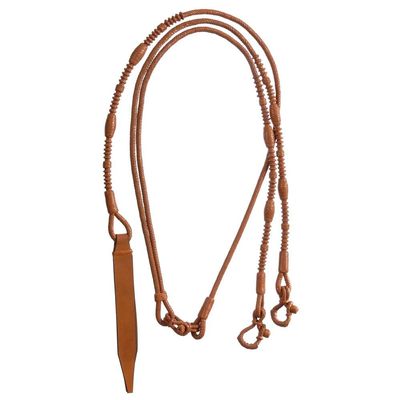 Royal King Braided Leather Western Romel Rein Lt O