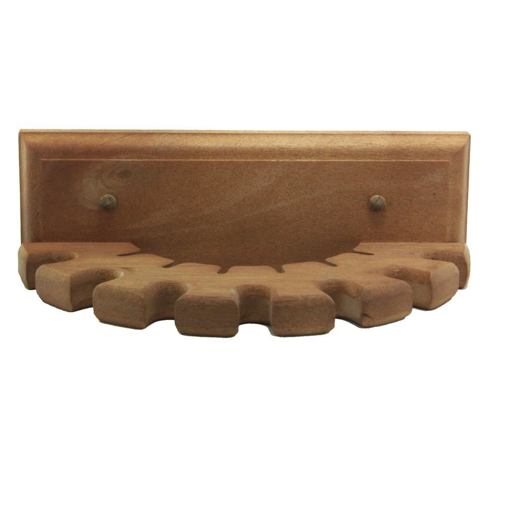Intrepid International Wall Mount Wooden Whip Holder - Rustic Equestrian Whip Organization for Neat Tack Rooms - Holds up to Seven Whips, Crops, or Bats