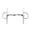 JP Korsteel Stainless Steel Jointed Slow Twist Full Cheek Snaffle Bit, 5" view 1