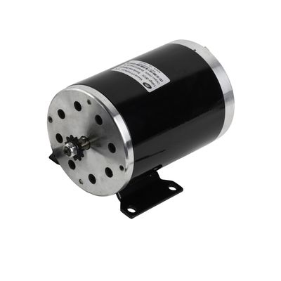Alfa Wheels Electric Motor 48 Volt DC 1000 Watt with Base for Scooter Bike Go-Kart Mini Bikes Model Numbers MY1020 ZY1020G Reversible with 11 Teeth Sprocket #25 Chain 6.35 Pitch