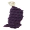 AJ Tack 10 Foot Cotton Lead Rope with Bull Snap Navy Blue view 4