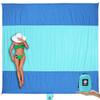 Wekapo Beach Blanket Sandproof, Extra Large Oversized 10'X 9' for 2-8 Adults, Big & Compact Sand Free Mat Quick Drying, Lightweight & Durable with 6 Stakes & 4 Corner Pockets view 1