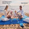 Wekapo Beach Blanket Sandproof, Extra Large Oversized 10'X 9' for 2-8 Adults, Big & Compact Sand Free Mat Quick Drying, Lightweight & Durable with 6 Stakes & 4 Corner Pockets view 4