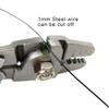 Fishing Crimping Pliers Heavy Duty Stainless Steel Wire Rope Crimping Tool Fishing Tackle Pliers Built-in Wire Cutters Crimp Sleeves, 4 Crmping Size view 2