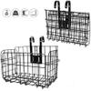HOMEE Folding Rear Bike Basket Wire Mesh Fold-Up Detachable Front Bag Rear Hanging Bike Basket Bicycle Bag Cargo Rack for Mountain Bike Accessories Bike Frame Basket 1 Pack view 1