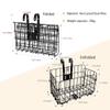 HOMEE Folding Rear Bike Basket Wire Mesh Fold-Up Detachable Front Bag Rear Hanging Bike Basket Bicycle Bag Cargo Rack for Mountain Bike Accessories Bike Frame Basket 1 Pack view 4
