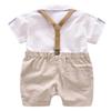 EGELEXY Toddler Baby Boys Gentleman Outfits Short Sleeve T-Shirt+Bib Pants+Bow Tie 13Pcs view 2