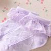 QandSweet Baby Girls' Eyelet Flower Socks Ankle Sock for Newborn Infant Toddlers Kids (1-2 Years, A-6 Colors) view 4