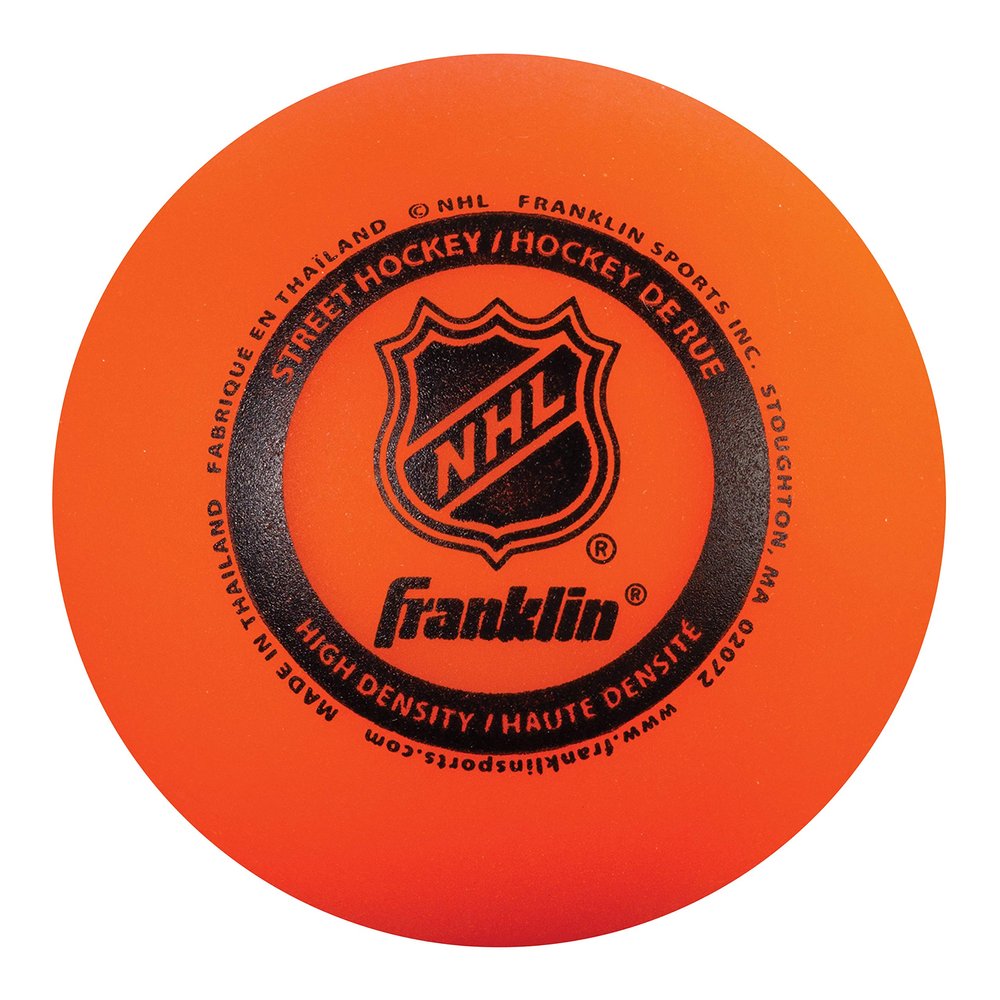Franklin Sports Street Hockey Balls, Low Bounce, 3 Balls