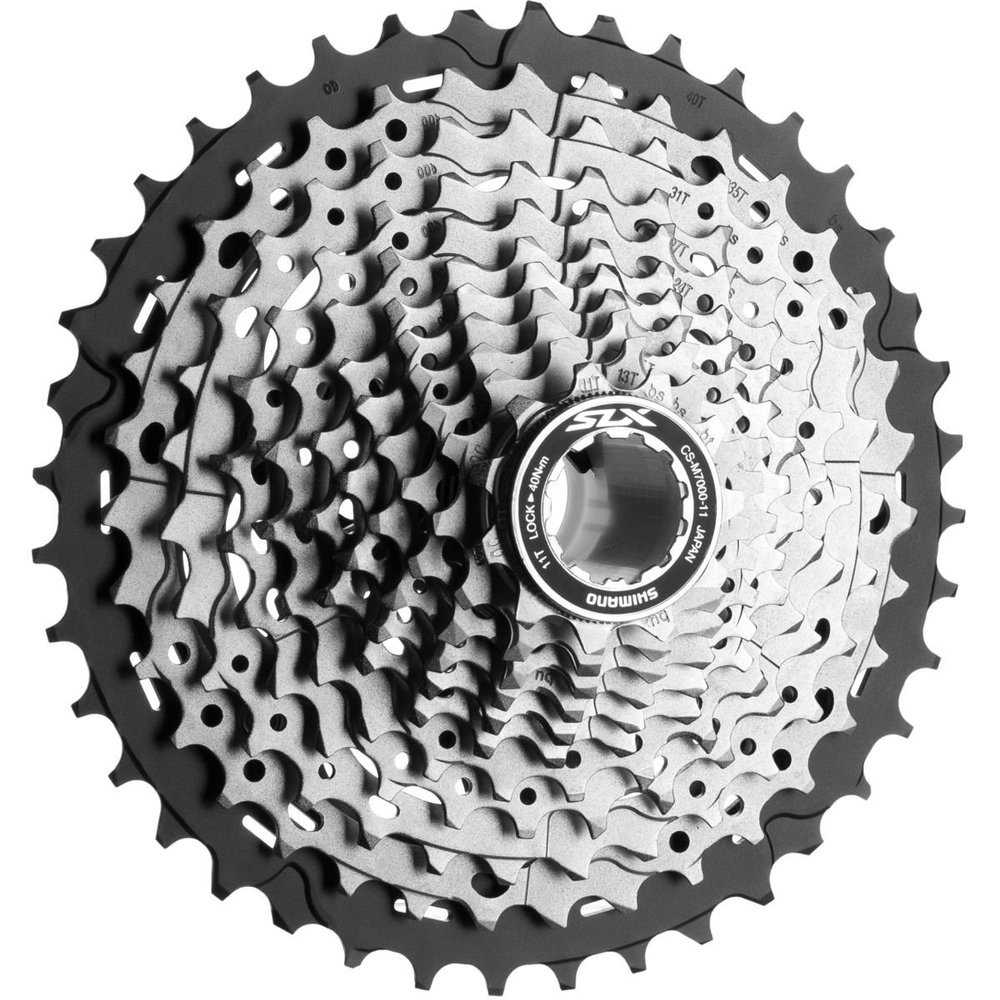 Shimano SLX CS-M7000 Cassette - 11 Speed, 11-46t, Silver/Black