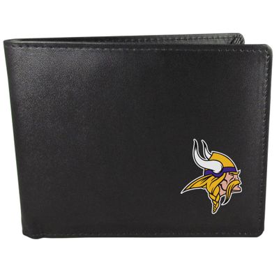 NFL Siskiyou Sports Mens Minnesota Vikings Bi-fold Wallet One Size Black