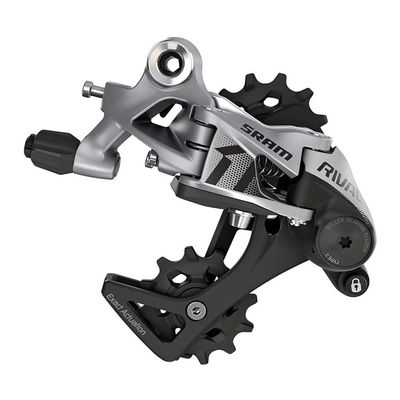 SRAM Rival 1 Rear Derailleur - 11 Speed, Long Cage, Black/Silver