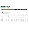 Okuma Longitude Surf Graphite Rods (Large, Black/Blue/Silver), 8' view 2