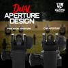 Ozark Armament A2 Rear Sight - Picatinny Iron Sights with All Metal Construction - Two Aperture Sight for Close and Precision Targets - Designed to Mount on a Picatinny Rail view 4