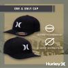 Hurley Men's One And Only Black Flexfit Hat, White, Large/X-Large view 2
