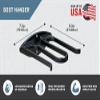 Allen Company Fishing Boot and Wader Hanger for Men and Women - Storage Hooks and Gear Organization for Garage, Shed, Boat, and More - Drying Rack - Black view 2