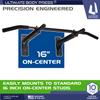 Wall Mount Pull Up Bar with Extra Clearance, Fits 16" Studs by Ultimate Body Press view 2