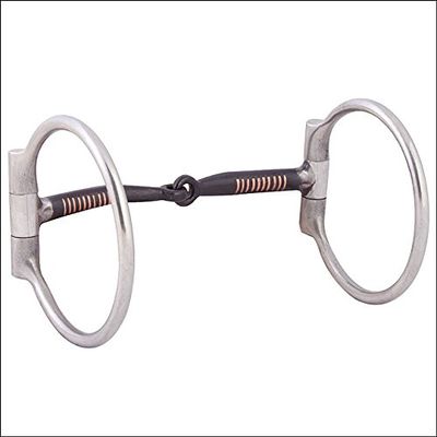 HILASON Stainless Steel Tack Horse Snaffle Bit 5" Sweet Iron Mouth