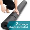 Deluxe 6mm Thick Padded Yoga Floor with Straps - Large 8 ft x 6 ft Size! view 3