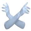 Gravity Threads 23" Inch Long Satin Opera Style Gloves Baby Blue view 1