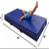 Team Sports Gymnastics 4" Skill Throw Landing Mats 4'x8', Blue Vinyl and 1.8 Density Poly-Foam view 2