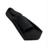 Arena Powerfin Training Fin for Swimming Short Blade Snorkeling Scuba Unisex Silicone Flippers Comfortable Closed Heel Full Foot Pocket Snug Integrated Fit Control, Black/Silver, Size 8.5-9.5 view 1