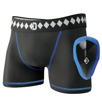Diamond MMA Youth Compression Shorts Jock Strap Athletic Cup Groin Protector - XL | Athletic Supporters for Men with Cup for High Impact Sports | Compression Shorts w/ Built In Jockstrap and Guard