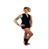 Mighty Grip Black Pole Dancing Ankle Protectors with Tack Strips for Gripping the Pole (Medium) view 2