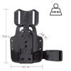 SAFARILAND Drop Flex Adapter with Single Strap Leg Shroud for Gun Holsters, Assembly Polymer,Black view 2