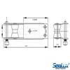 SeaLux 316 Stainless Steel Hinged Bow Anchor Roller with Quick Release pin 7" x 2" view 2
