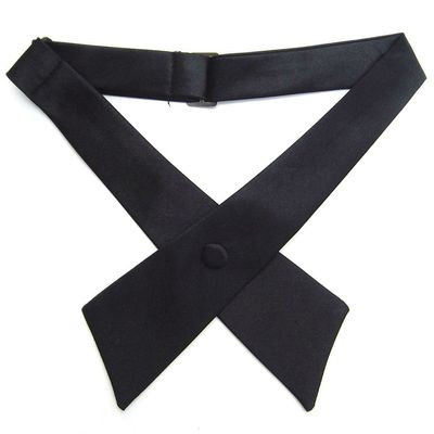 TopTie Criss-Cross Tie, Girls' School Uniform Cross Tie-Black