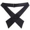 TopTie Criss-Cross Tie, Girls' School Uniform Cross Tie-Black view 1