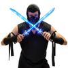 FlashingBlinkyLights Deluxe Ninja LED Light up Toy Sword with Motion Activated Clanging Sounds (2-Pack) view 1