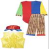 Men's Clown On The Town Costume, Blue/Red, One Size view 2