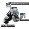 SOTF Men's Gray Sports Pants Muay Thai Boxing Shorts MMA Shorts, Gry and Multicolor, Medium view 3