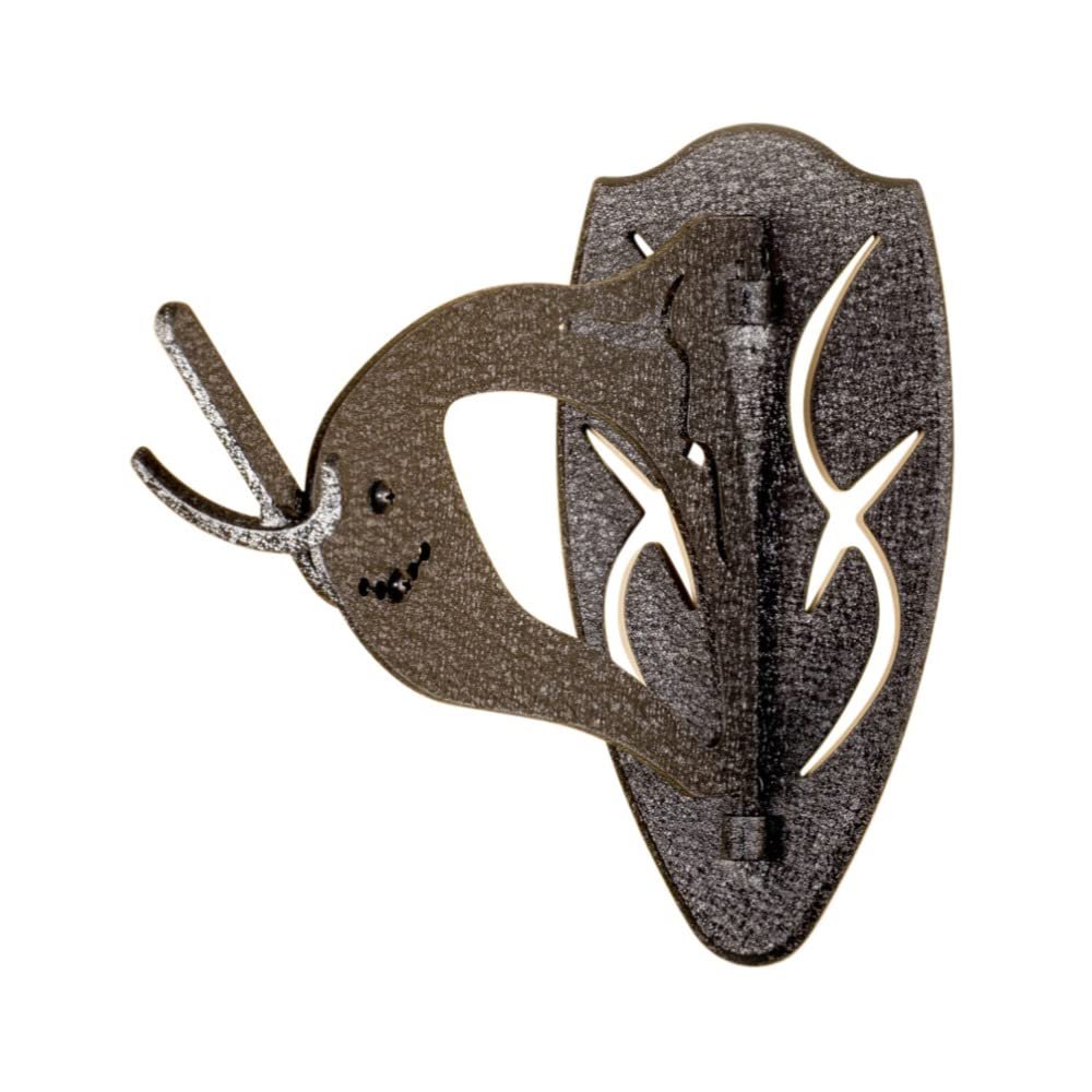 Skull Hooker Big Hooker European Trophy Mount  Perfect Kit for Hanging and Mounting Taxidermy Elk, Moose, & Caribou Antlers Skulls for Display  Graphite Black