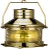 10" Polished Brass Anchor Nautical Oil Lantern view 1