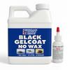 Fiberglass Supply Depot Black Gelcoat No Wax Pint with 15cc Hardener (MEKP) view 1