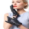 NappaNovum Women's Classic Italian Nappa Leather Gloves Lambskin Winter Comfort Lining Fashion Gloves (Touchscreen or Non-Touchscreen) (M, Black) view 1