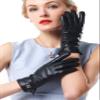 NappaNovum Women's Classic Italian Nappa Leather Gloves Lambskin Winter Comfort Lining Fashion Gloves (Touchscreen or Non-Touchscreen) (M, Black) view 2