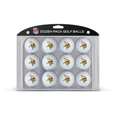 Team Golf NFL Minnesota Vikings Golf Balls, 12 Pack Dozen Regulation Size Golf Balls, 12 Pack, Full Color Durable Team Imprint