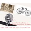 Cool Chrome Rotary Double-Sided Metal Classic Vintage Bike Bell Road Mountain Tricycle Retro Bicycle Handlebar Bell Safety Cycling Loud Ring Accessories Horn Crisp Clear Sound Alarm view 3
