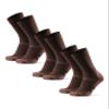 DANISH ENDURANCE Hiking Socks Women & For Men, Merino Wool Socks, Crew Mens, Womens Moisture Wicking, Work, Calcetines para Hombre, Oak Brown, Large view 1